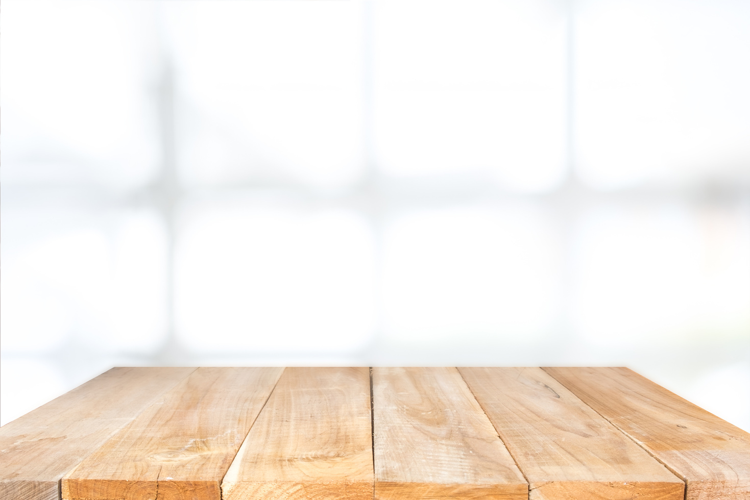 Empty wooden table and window room interior decoration background, product montage display,can be used for display or montage your products.Mock up for display of product.